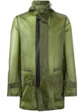 hooded raincoat