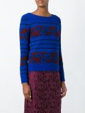 flower intarsia jumper 