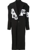 long painted coat 