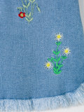 embroidered denim dress