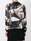 printed sleeve jumper