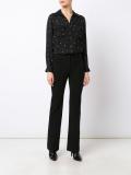 tailored straight trousers