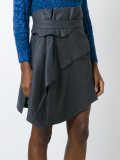 asymmetric high-waisted skirt