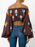 cropped off shoulder blouse