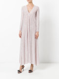 striped linen maxi dress