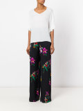 Floral print palazzo pants