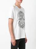 button detail T-shirt
