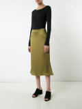 midi a-line skirt 