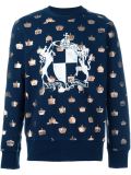 blazon print sweatshirt
