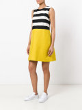 striped flared dress