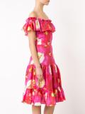 floral print flared dress
