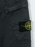logo patch cargo trousers