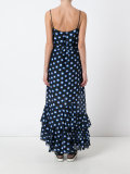 dots shift long dress