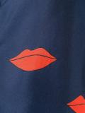 lips allover print shirt