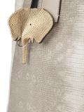 snakeskin effect tote 