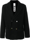 double-breasted knit coat