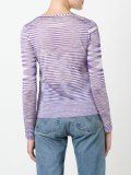 V-neck knitted blouse