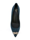 safety pin embellished pumps