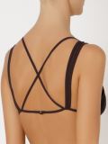 strappy design tulle bra