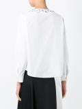 flower appliqué shirt
