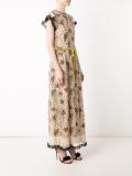 floral embroidery long dress
