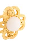 flower clip-on earrings