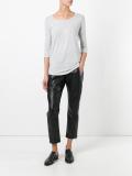 three-quarters sleeve T-shirt