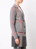 plaid cardi-coat