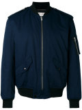 buttoned shoulders bomber jacket