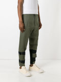 buckled strap detail trousers