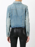raw hem denim jacket