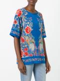 floral embroidery blouse