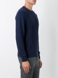 cable knit long sleeve sweater