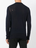 embossed striped jumper