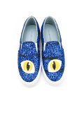 eye embroidered sneakers
