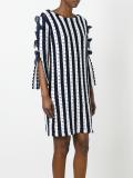 colour block knitted dress