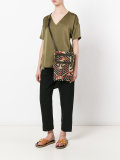 geometric print crossbody bag