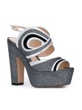 120mm 'Suzy' graffiti sandals