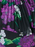 百褶花卉罩衫