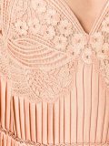 pleated lace dress
