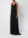 pleated maxi dress