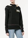 shark applique sweatshirt 