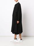 string detail oversized coat