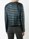 collarless padded jacket