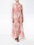 'Winsome' ruffle robe dress