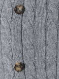 cable knit buttoned cardigan