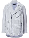 lace up biker jacket