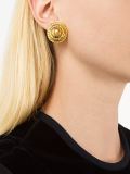 button clip-on earrings