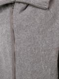 asymmetric zip hooded jumper 