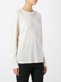 diagonal layer long sleeve top